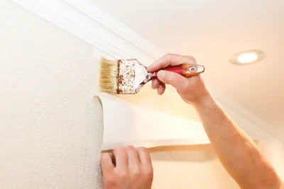 Pose de papier peint à Vaudes — revêtements muraux et toiles de verre